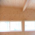 内装無垢材張りの平屋の窓｜綾部市の注文住宅,ログハウスのような低価格住宅を建てるならエイ・ワン