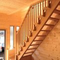 完全分離型の二世帯住宅の階段｜さいたま市の注文住宅,ログハウスのような低価格住宅を建てるならエイ・ワン