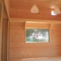 掘りごたつのある平屋の無垢材内装｜行方市の注文住宅,ログハウスのような低価格住宅を建てるならエイ・ワン