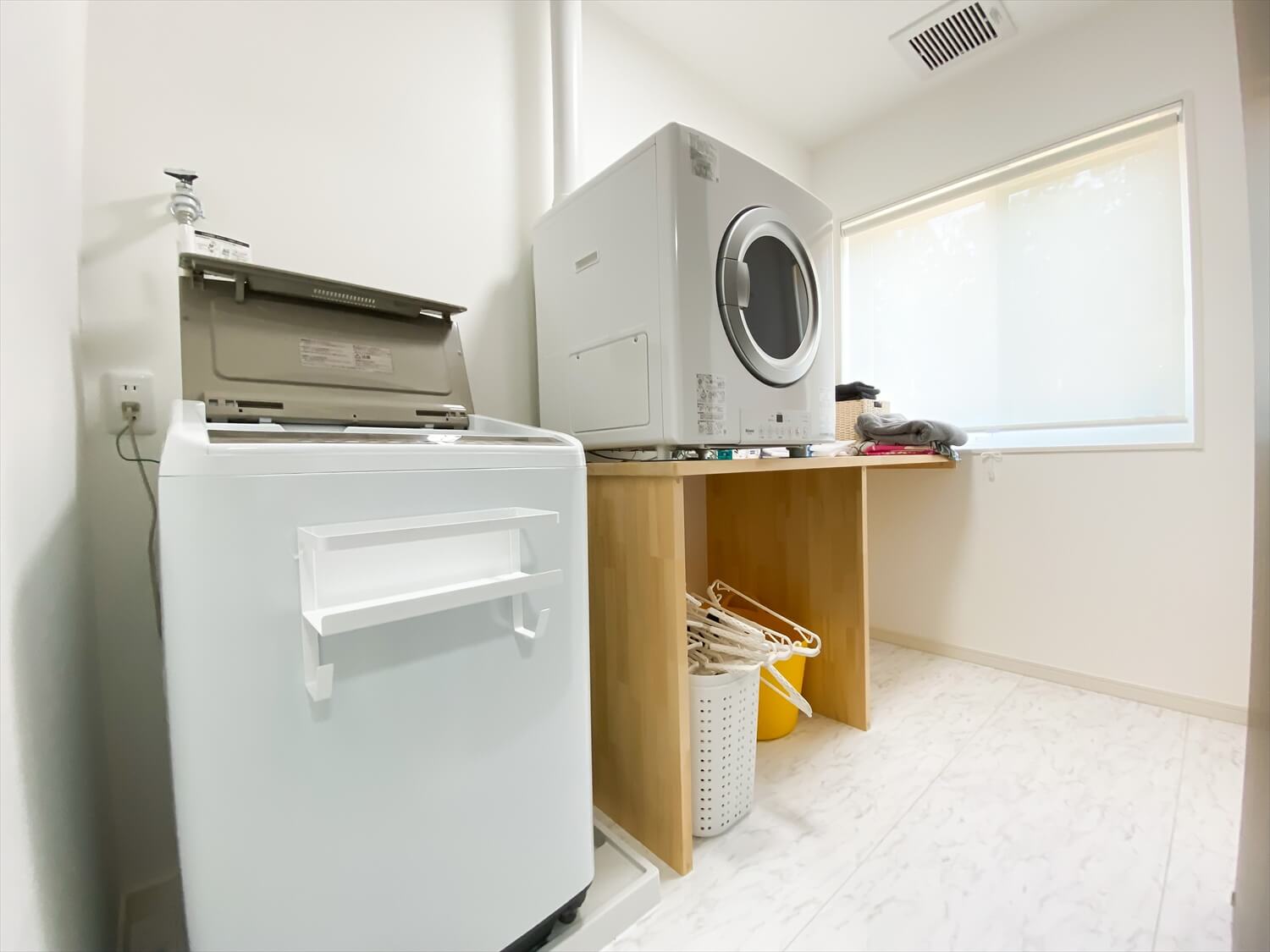 4LDKの平屋のランドリールーム