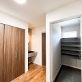 4LDKの平屋のシューズクローク