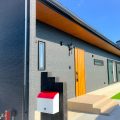 南玄関の3LDKの平屋の外観