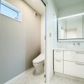 洗面室｜行方市のロケーションを活かした60坪ガレージハウスの二階建て
