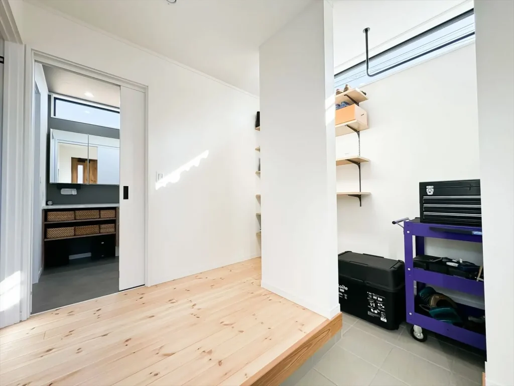 笠間市の二階建て｜おしゃれな玄関