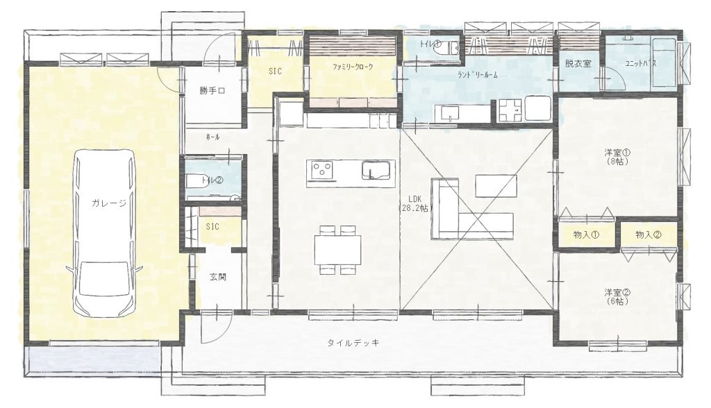 間取り｜A-1homeモデルハウス完成記念見学会|行方市